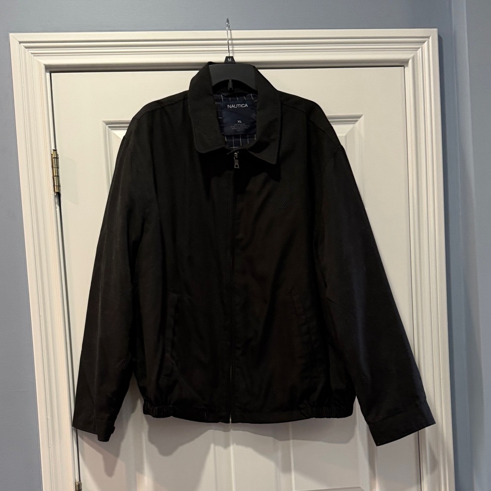 Nautica Men's Black Lightweight Shirt Jacket